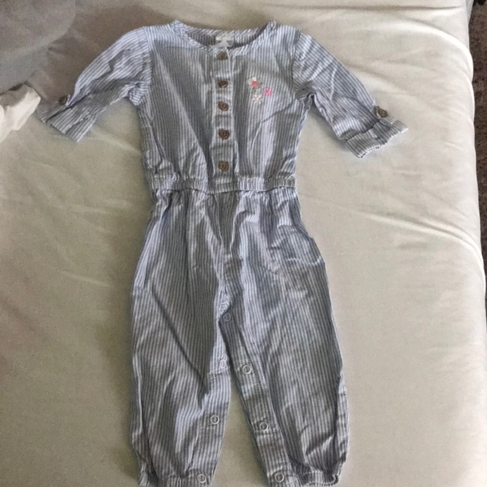 BABY SEERSUCKER BUTTONED JUMPER